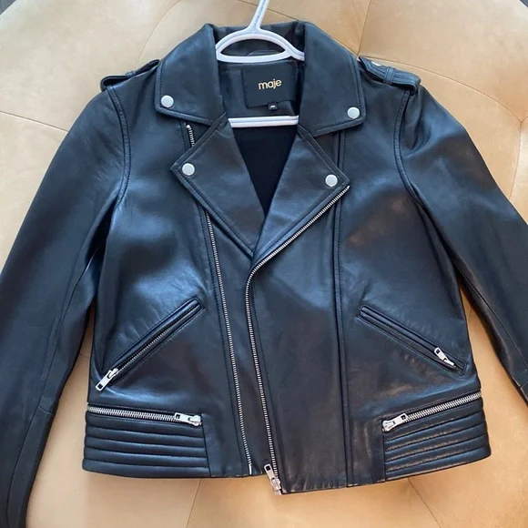 Maje leather jacket - Picture 5 of 16